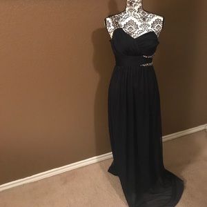 Blue single strap dress